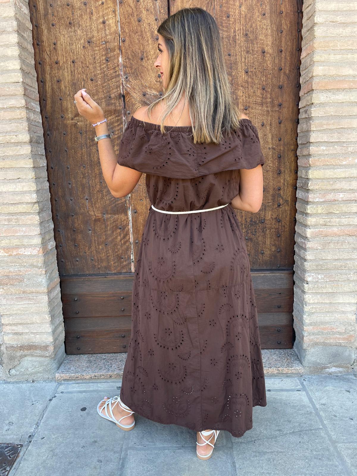 Abito sangallo cioccolato