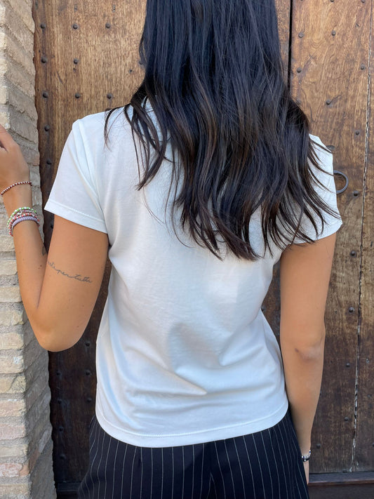 T-shirt taschino gessato