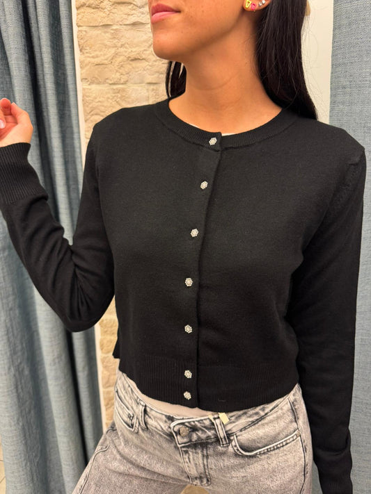 Cardigan bottoncini gioiello