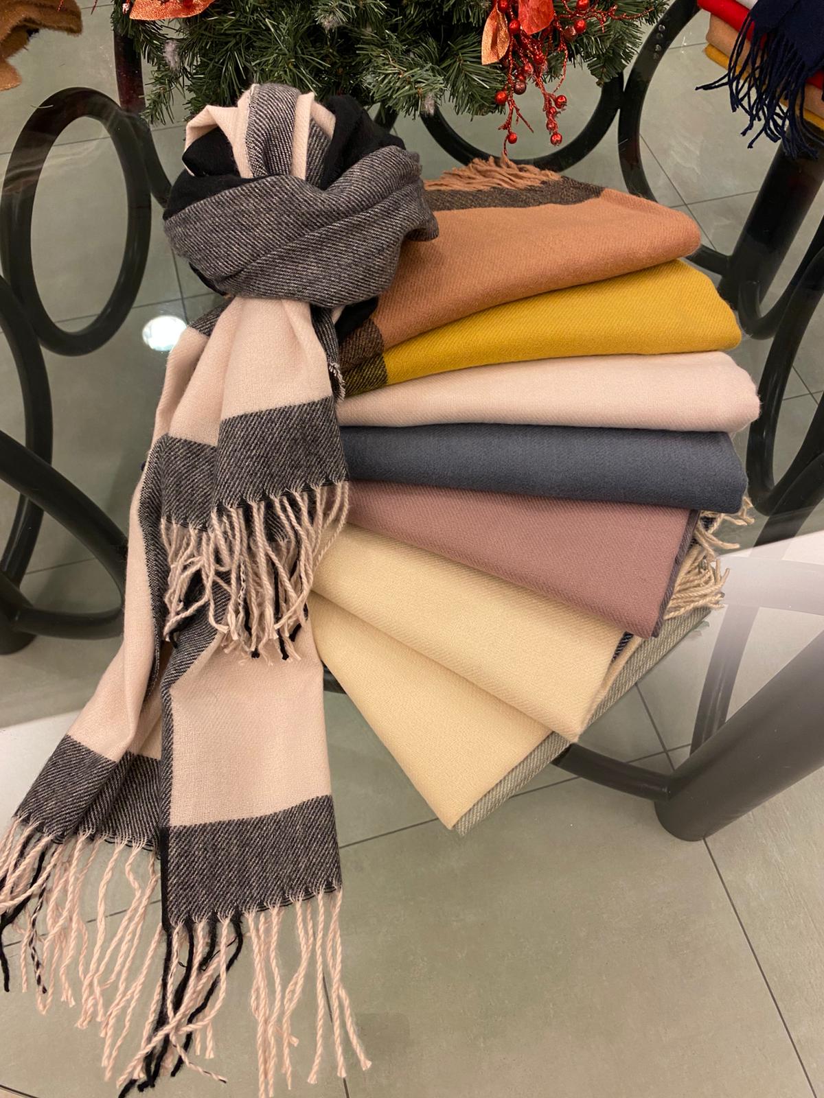 Sciarpa viscosa quadrettoni