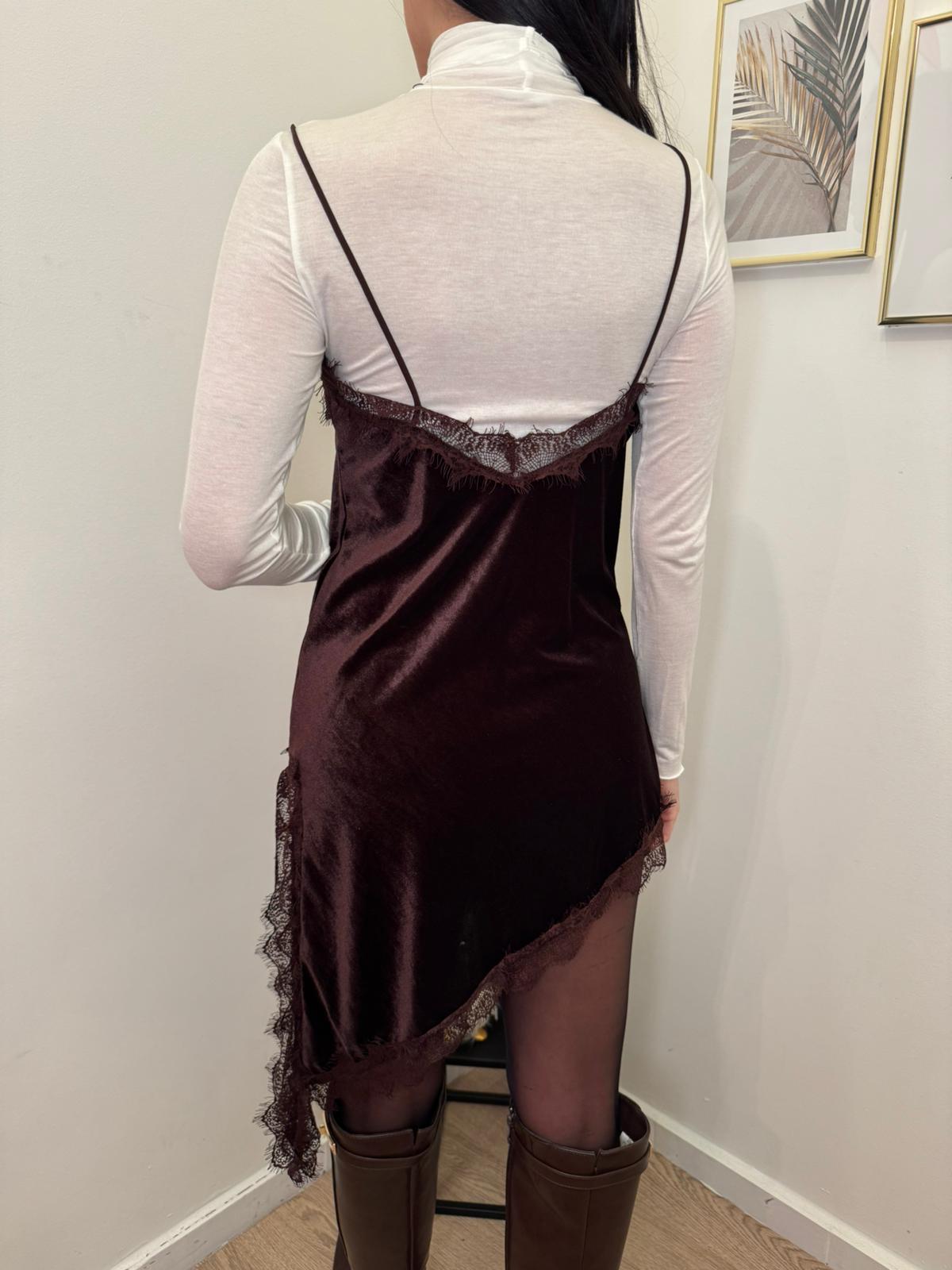 Abito lingerie velluto