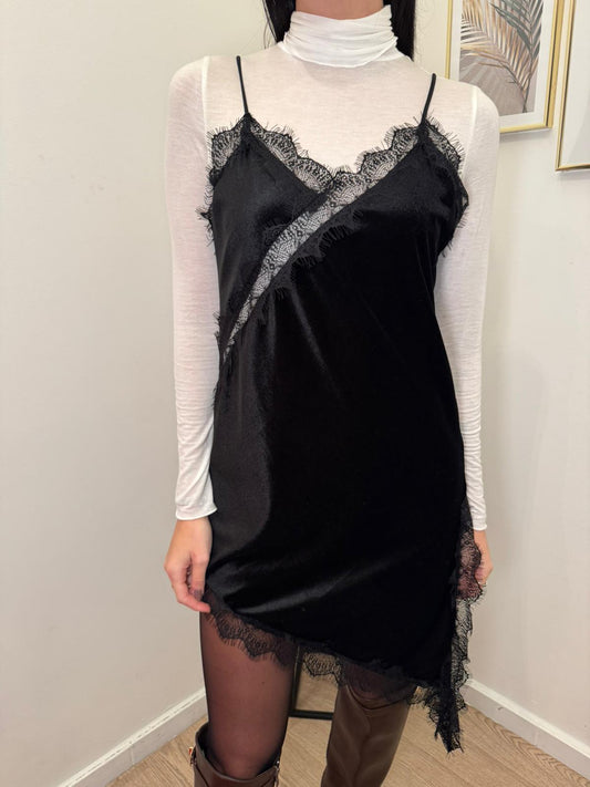 Abito lingerie velluto