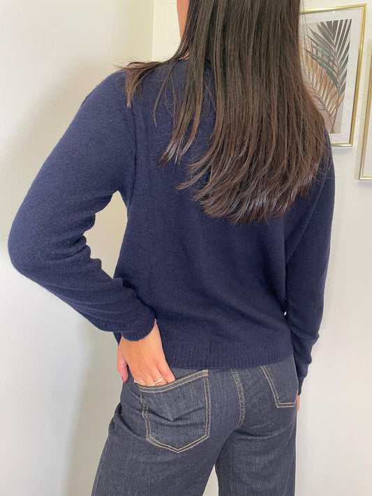 Pullover Mya - basic scollo V - 3 colori