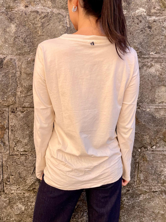 T-shirt manica lunga burro