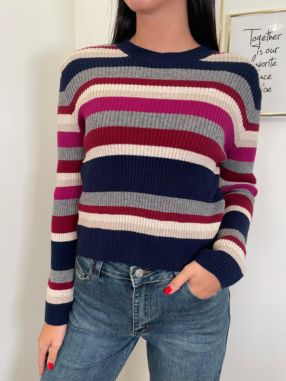 Pull righe multicolor