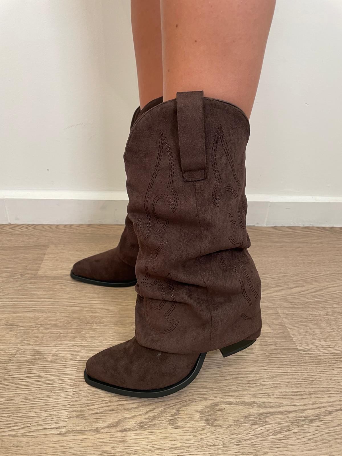 Texano camoscio cioccolato