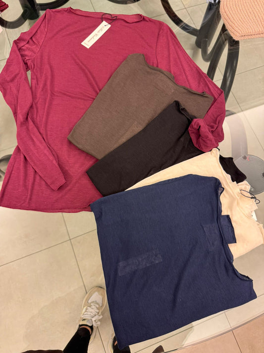 Maglia scollo barchetta cashmere