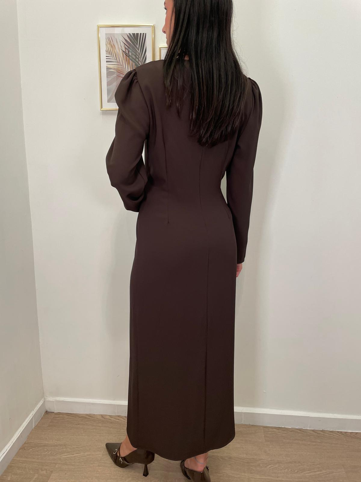 Abito lungo cioccolato