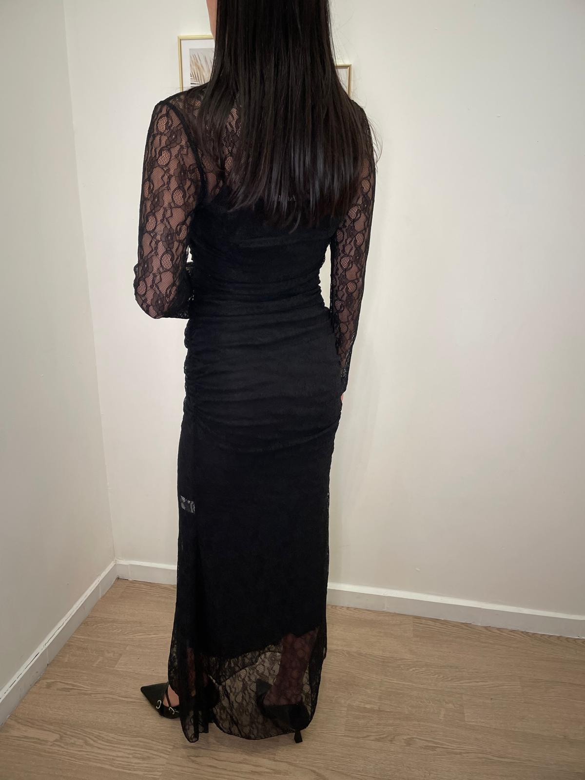 Abito lungo pizzo