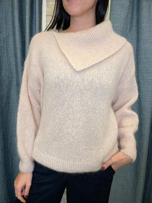 Maglione scollo ampio