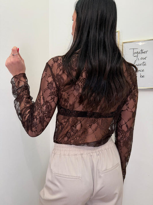 Body pizzo fiocchetto