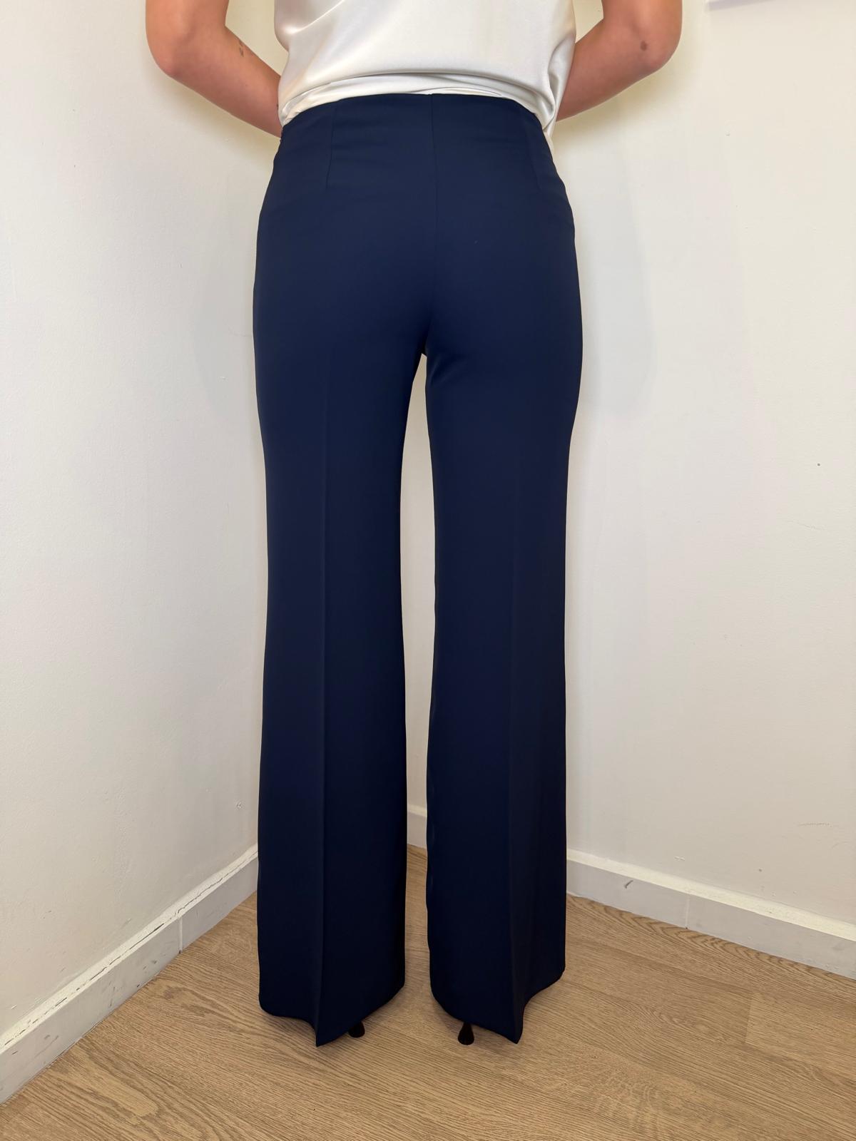 Pantalone palazzo blu
