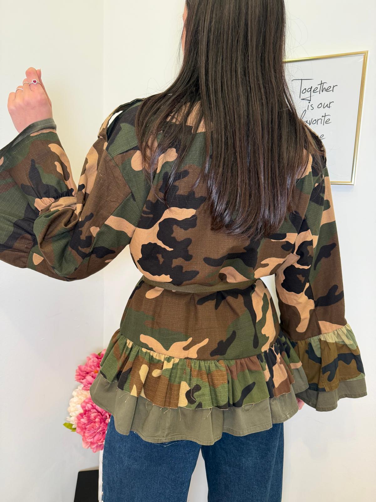 Giacca military rouge