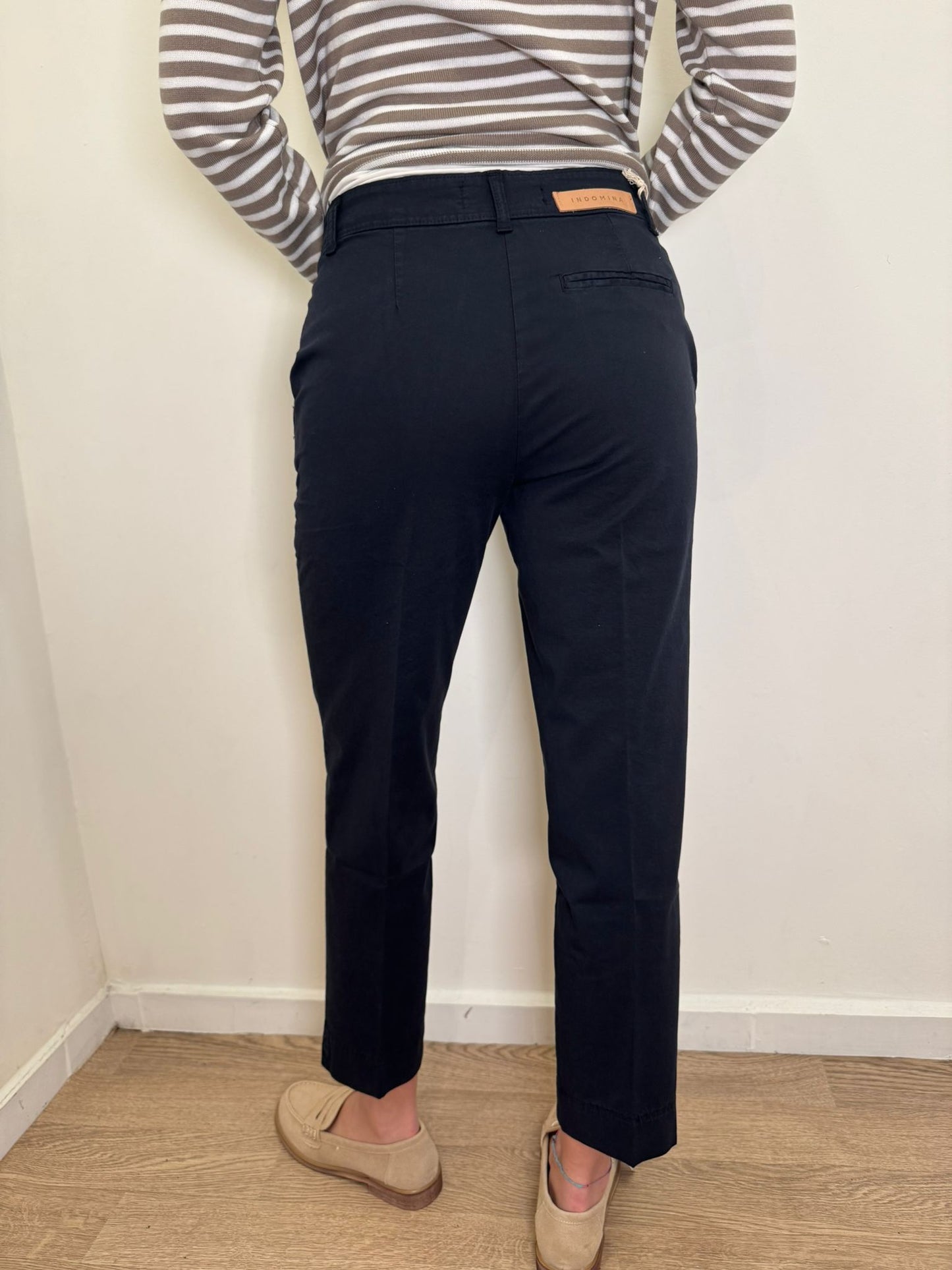 Pantalone gabardina blu