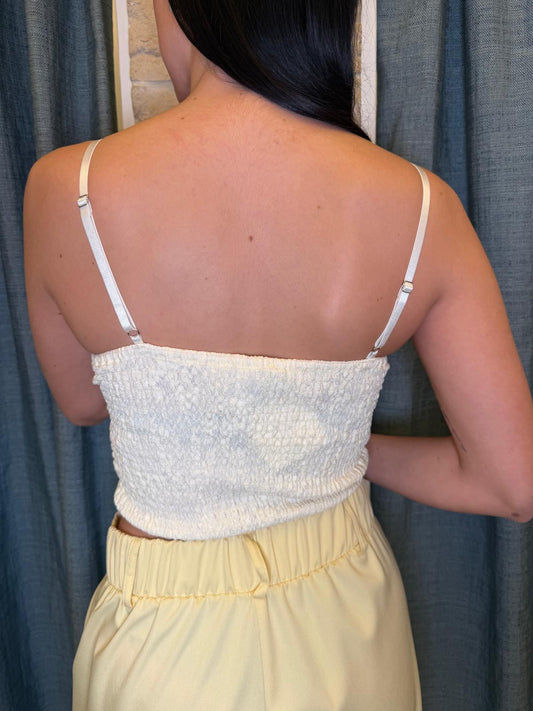 Corsetto pizzo panna