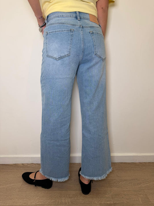 Jeans sfrangiato
