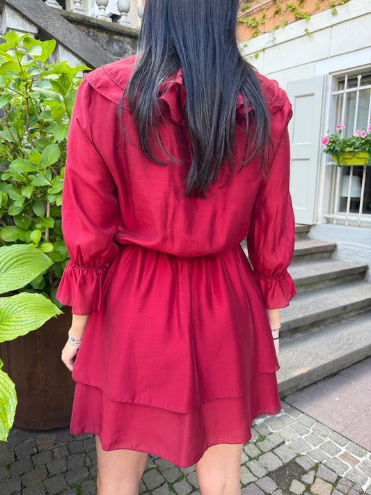 Abito rouge rosso india