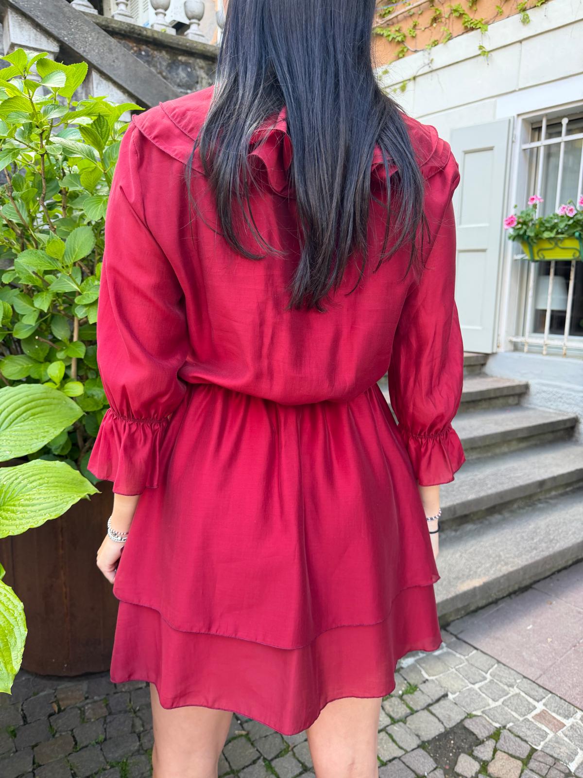 Abito rouge rosso india