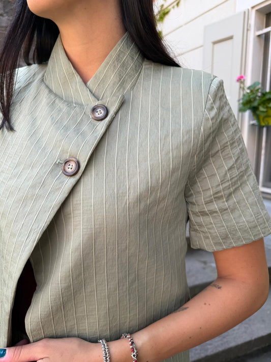Blazer manica righe