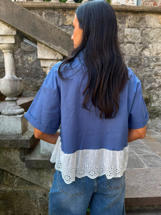 Camicia base pizzo