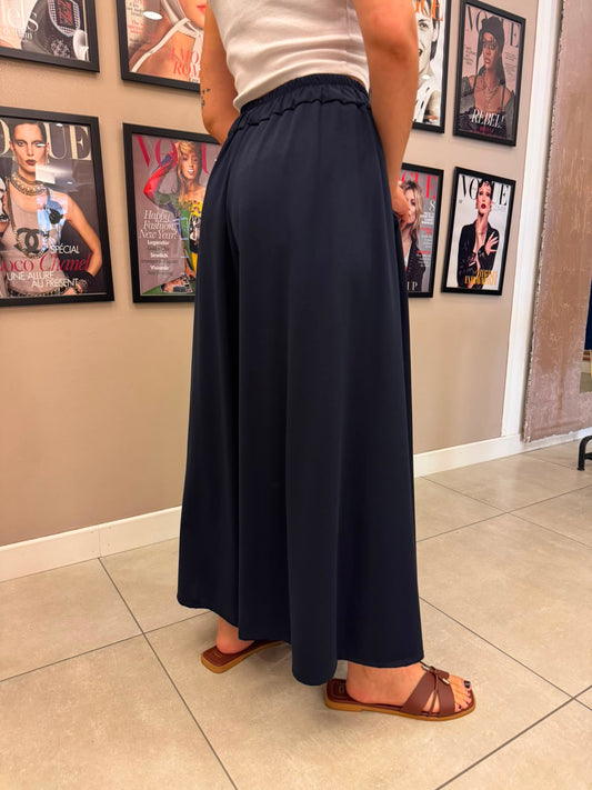 Pantalone ampio blu notte