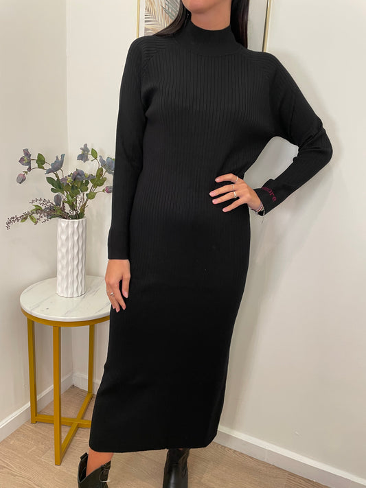 Abito in maglia coste