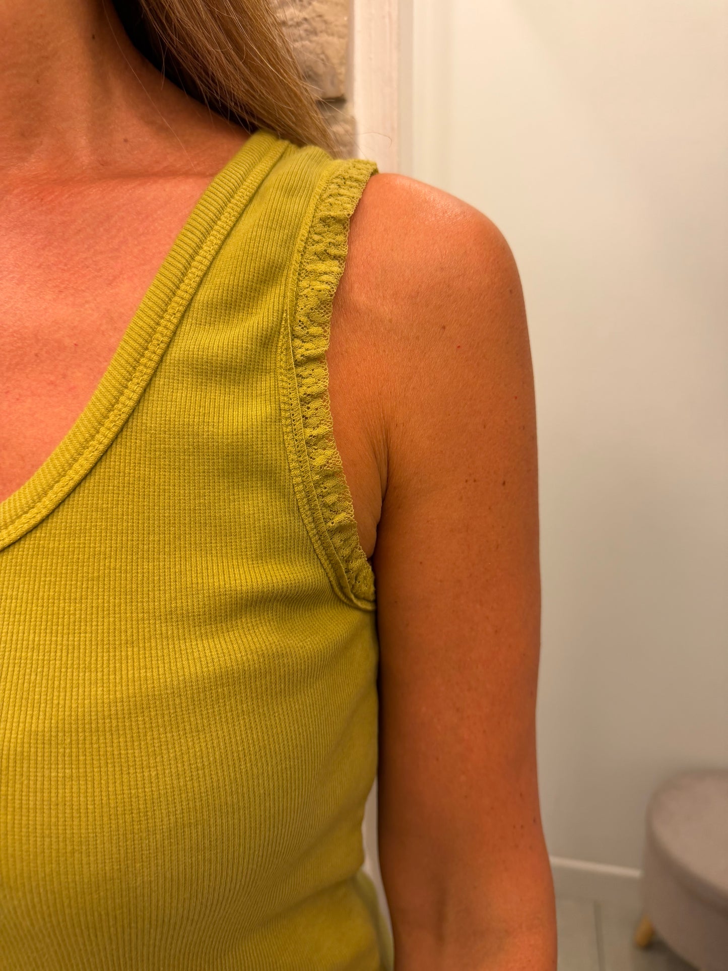 Canotte coste pizzo - 3 colori
