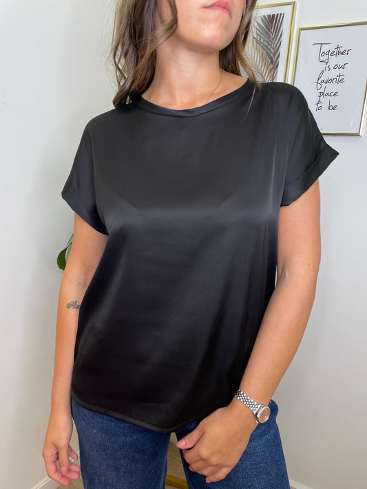 Maglia girocollo basic nero