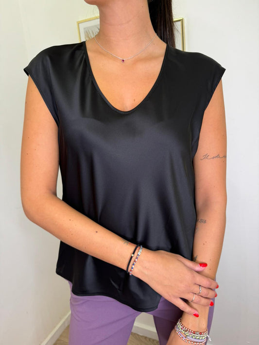 Blusa scollo V