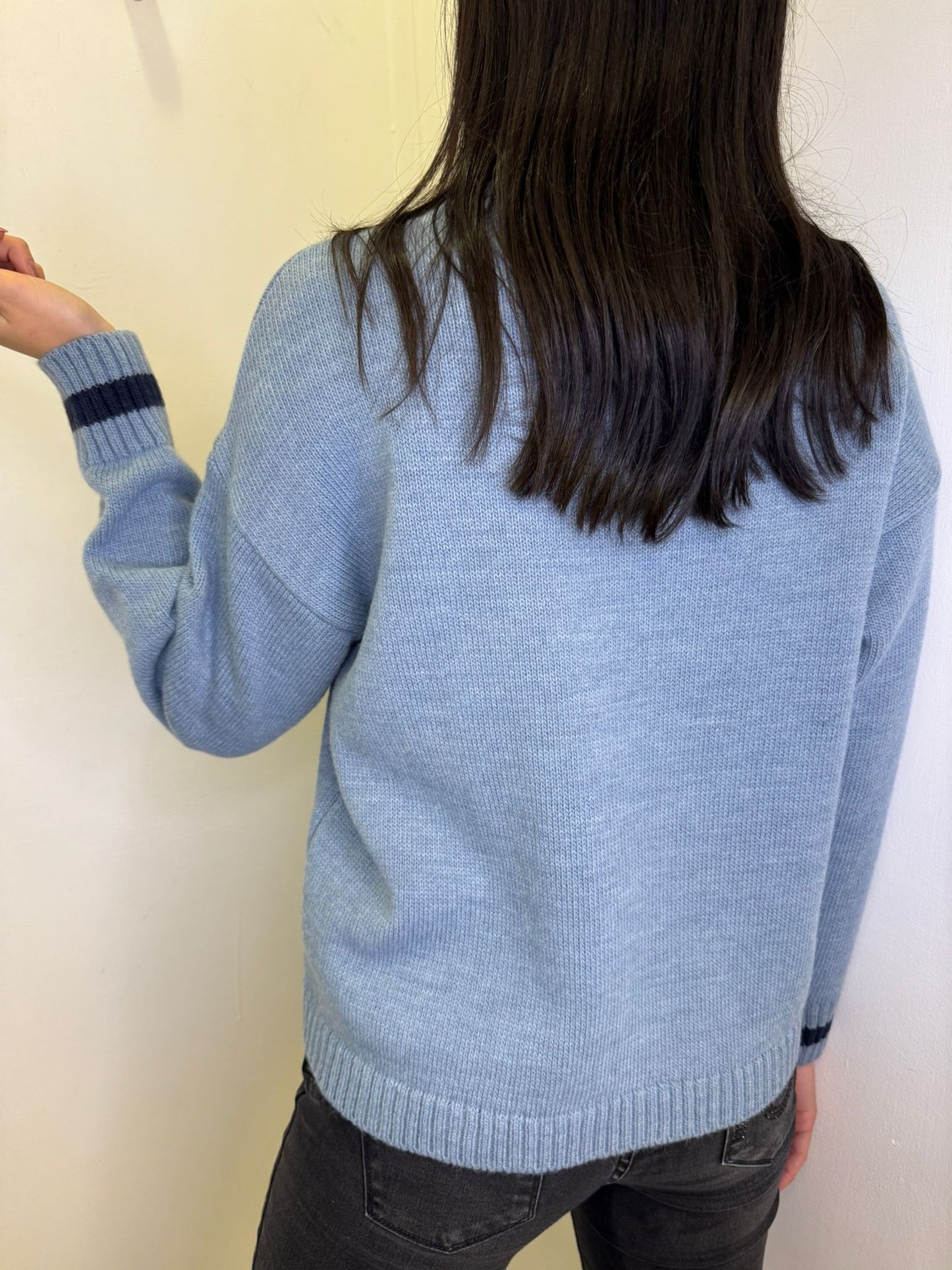 Maglione orsetto azzurro