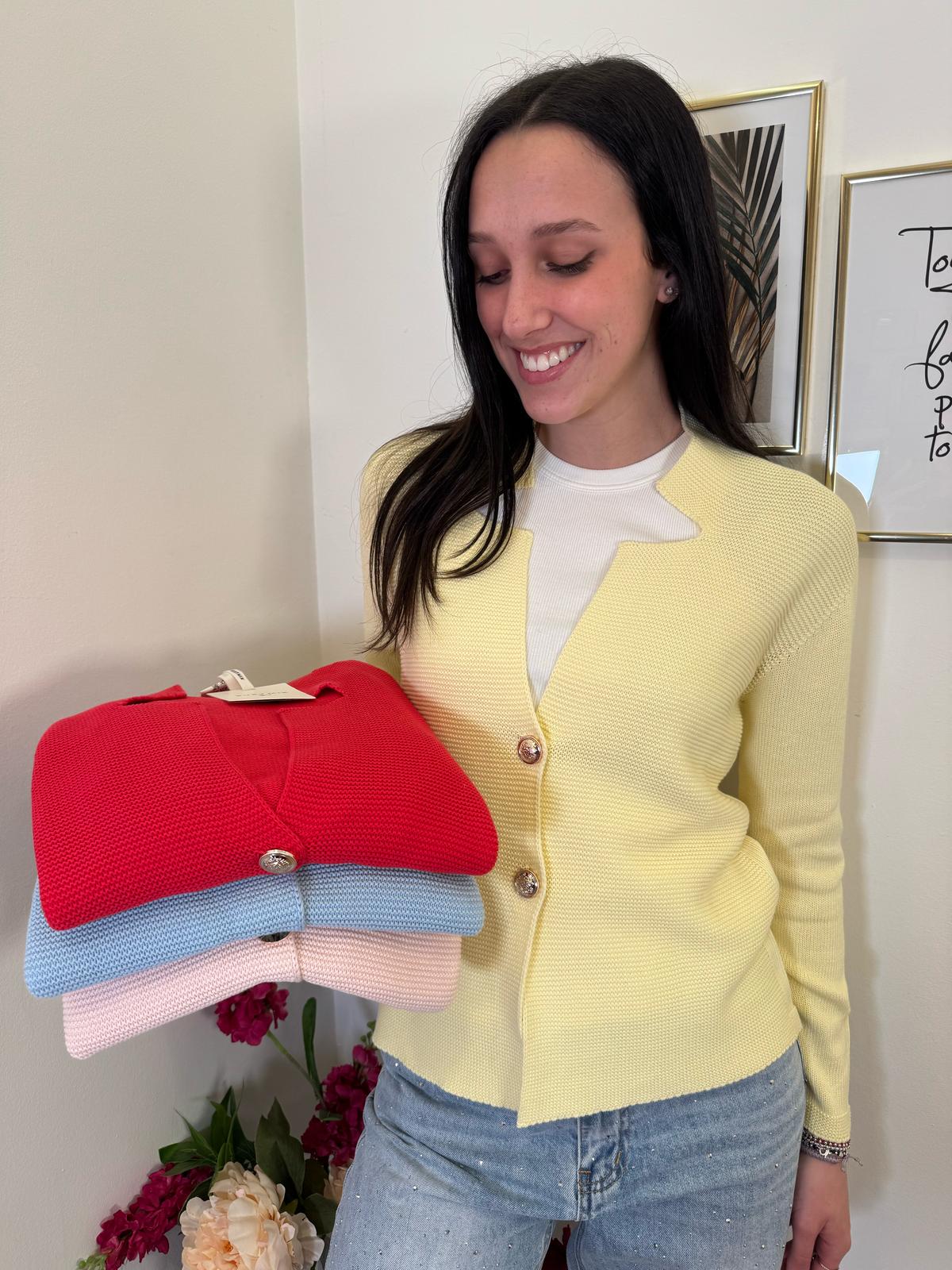 Cardigan traforato