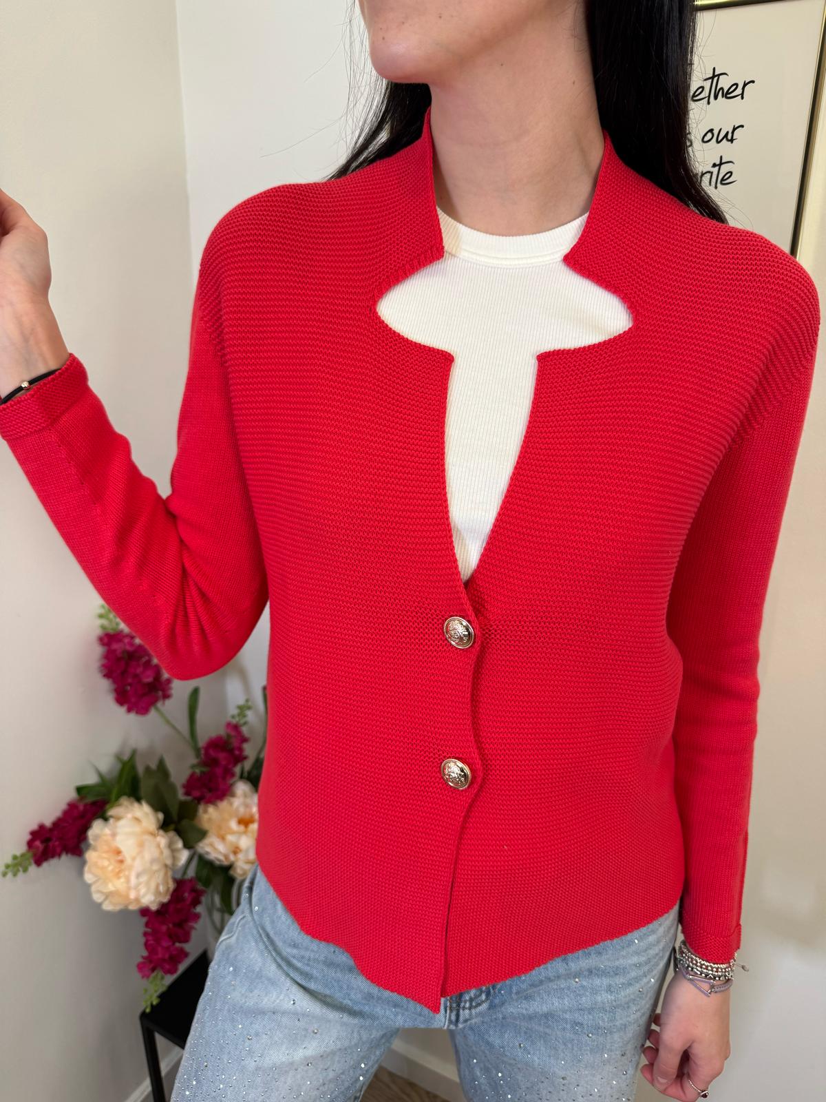 Cardigan traforato
