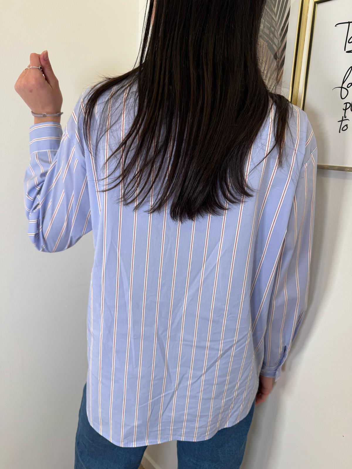 Camicia riga bicolor