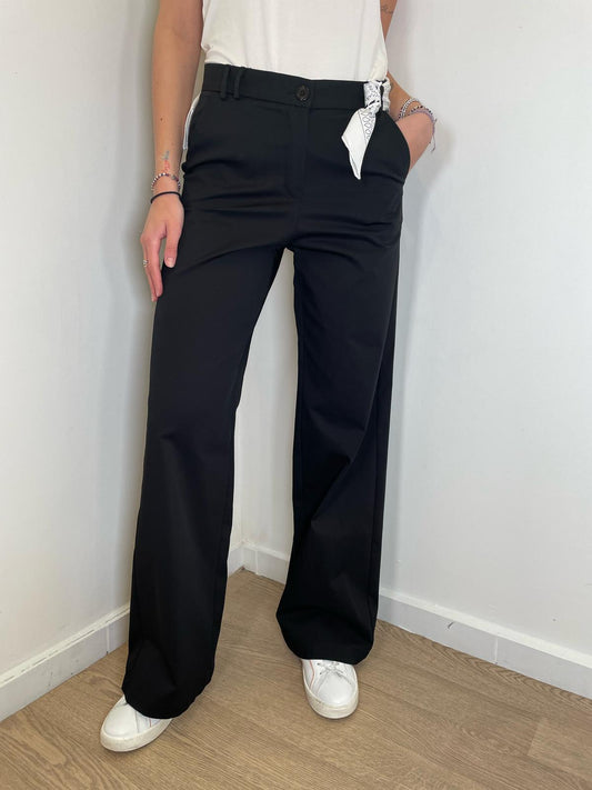 Pantalone cotone nero
