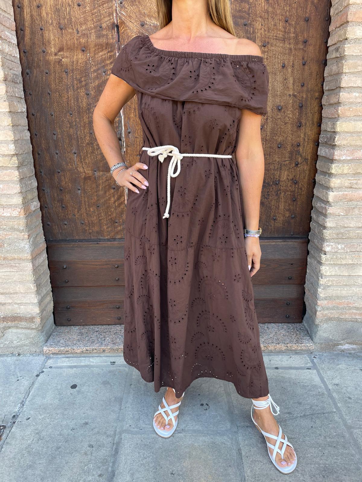 Abito sangallo cioccolato