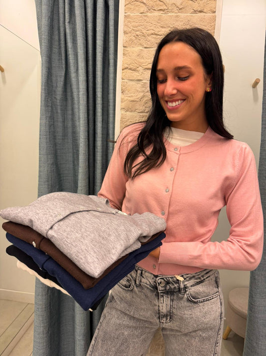 Cardigan bottoncini gioiello