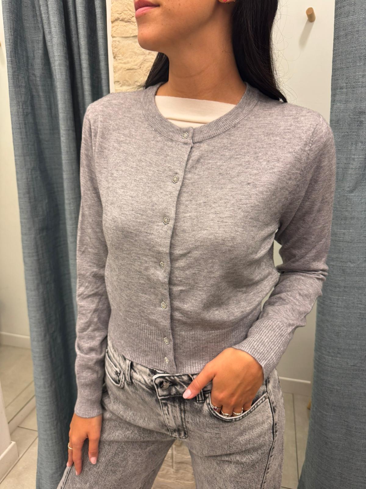 Cardigan bottoncini gioiello
