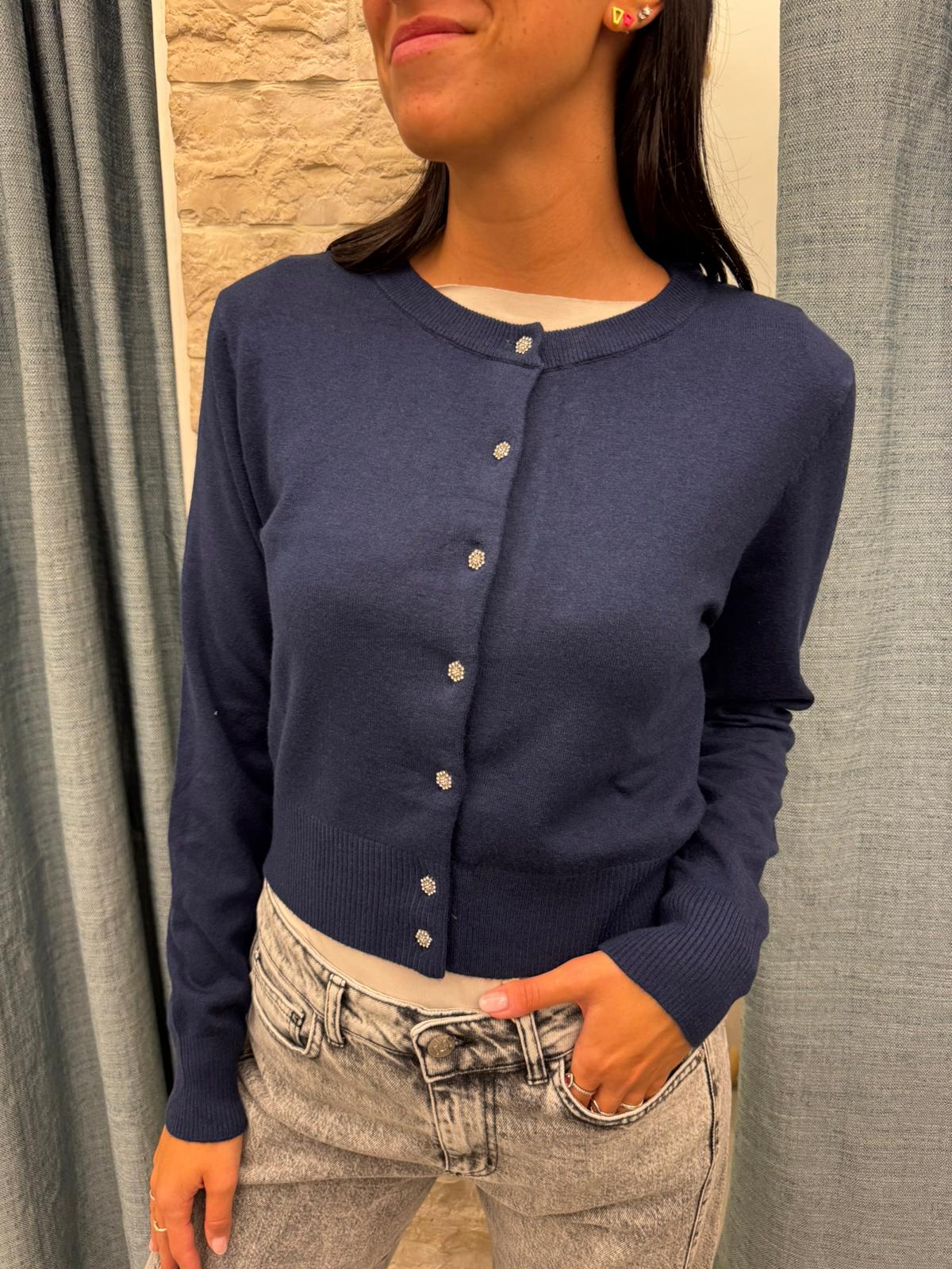 Cardigan bottoncini gioiello