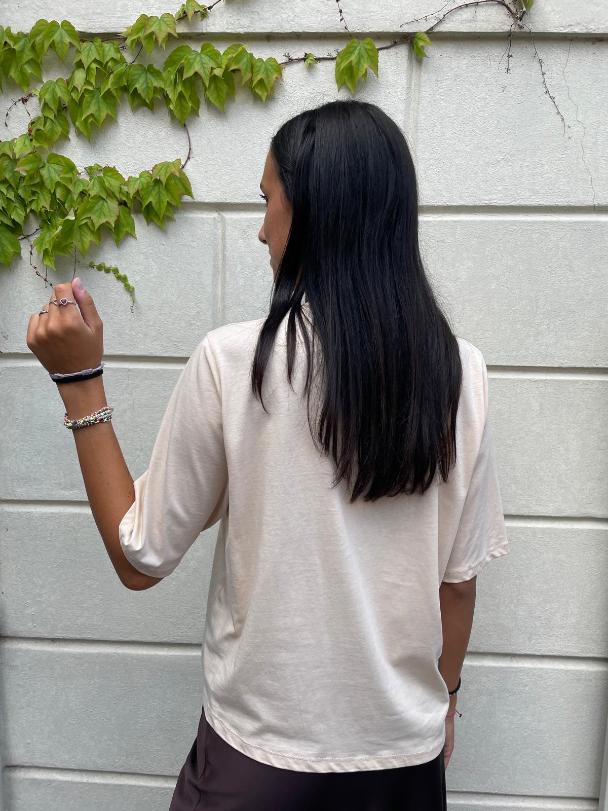 T-shirt strass fiocco