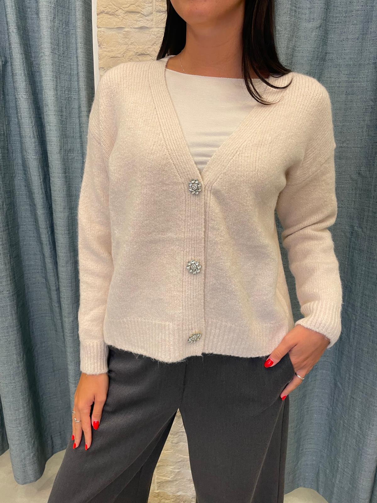 Cardigan flowers - 2 colori
