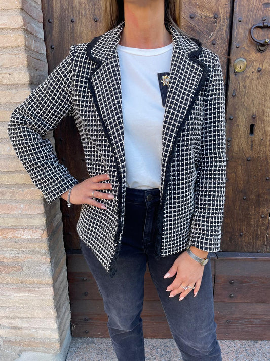 Blazer in tweed