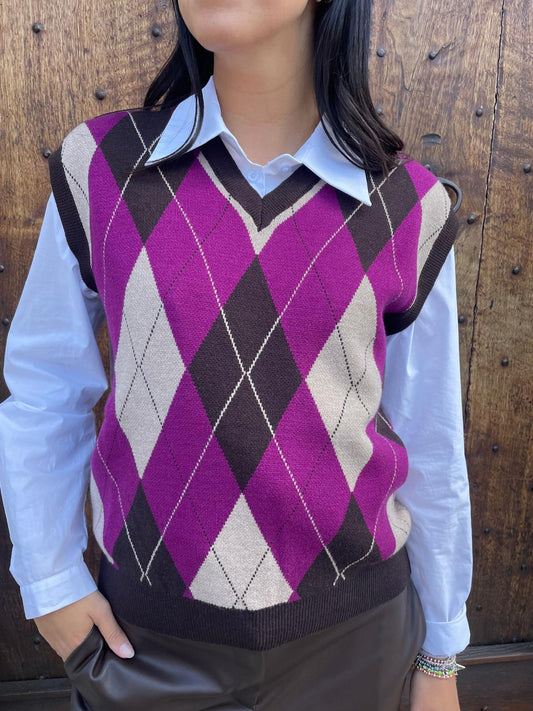 Gilet jacquard