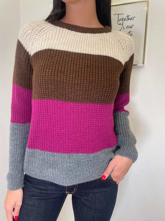 Pull multicolor righe