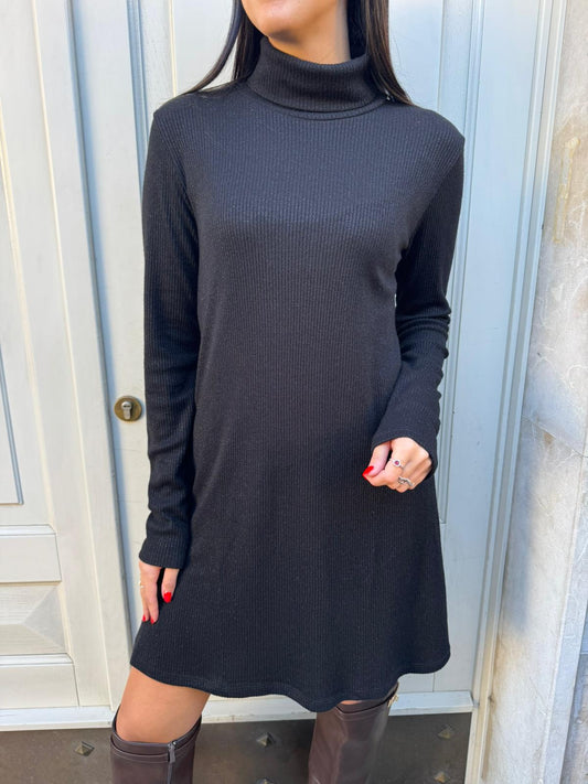 Abitino in maglia lurex nero