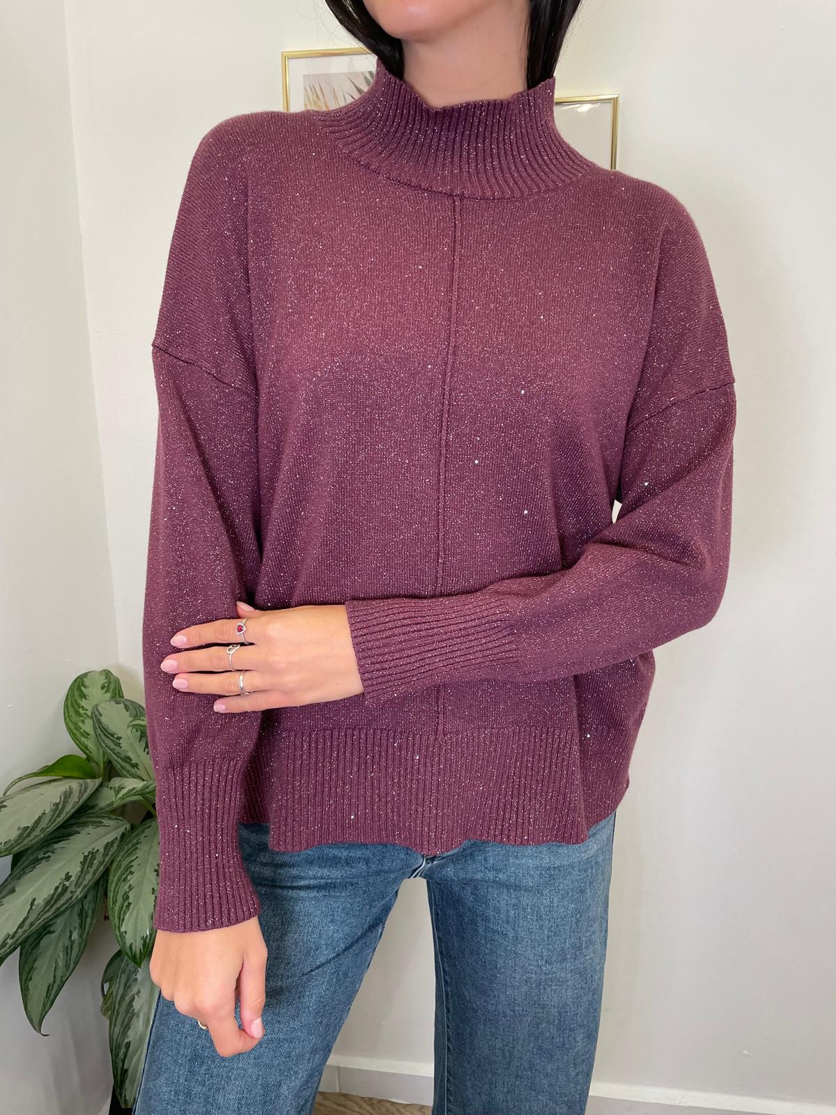 Pullover over lurex - 4 colori