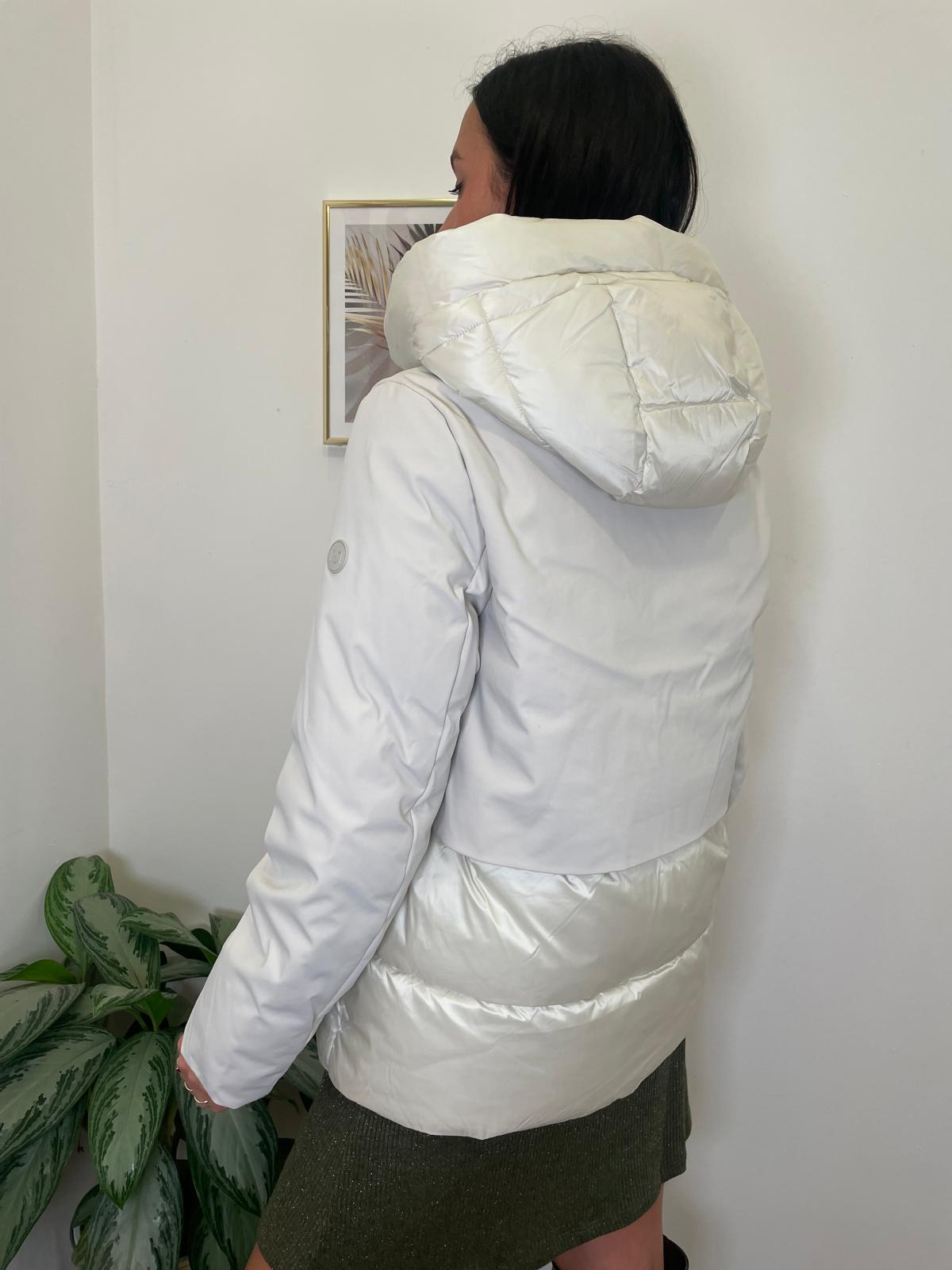 Piumino doublè panna