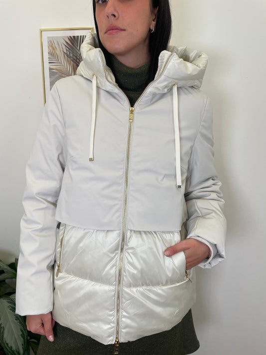 Piumino doublè panna