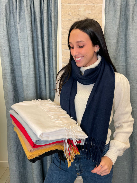 Sciarpa viscosa tinta unita