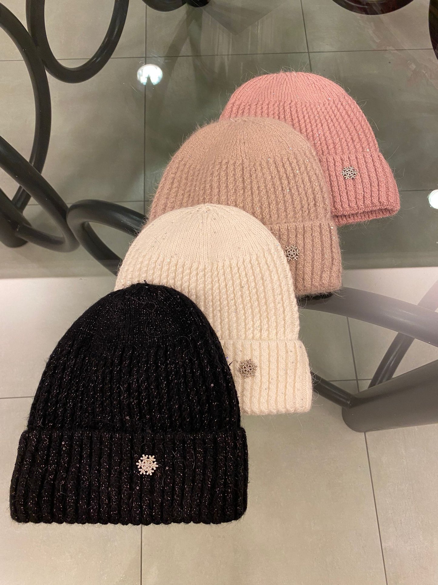 Cappello cuffia fiocco di neve