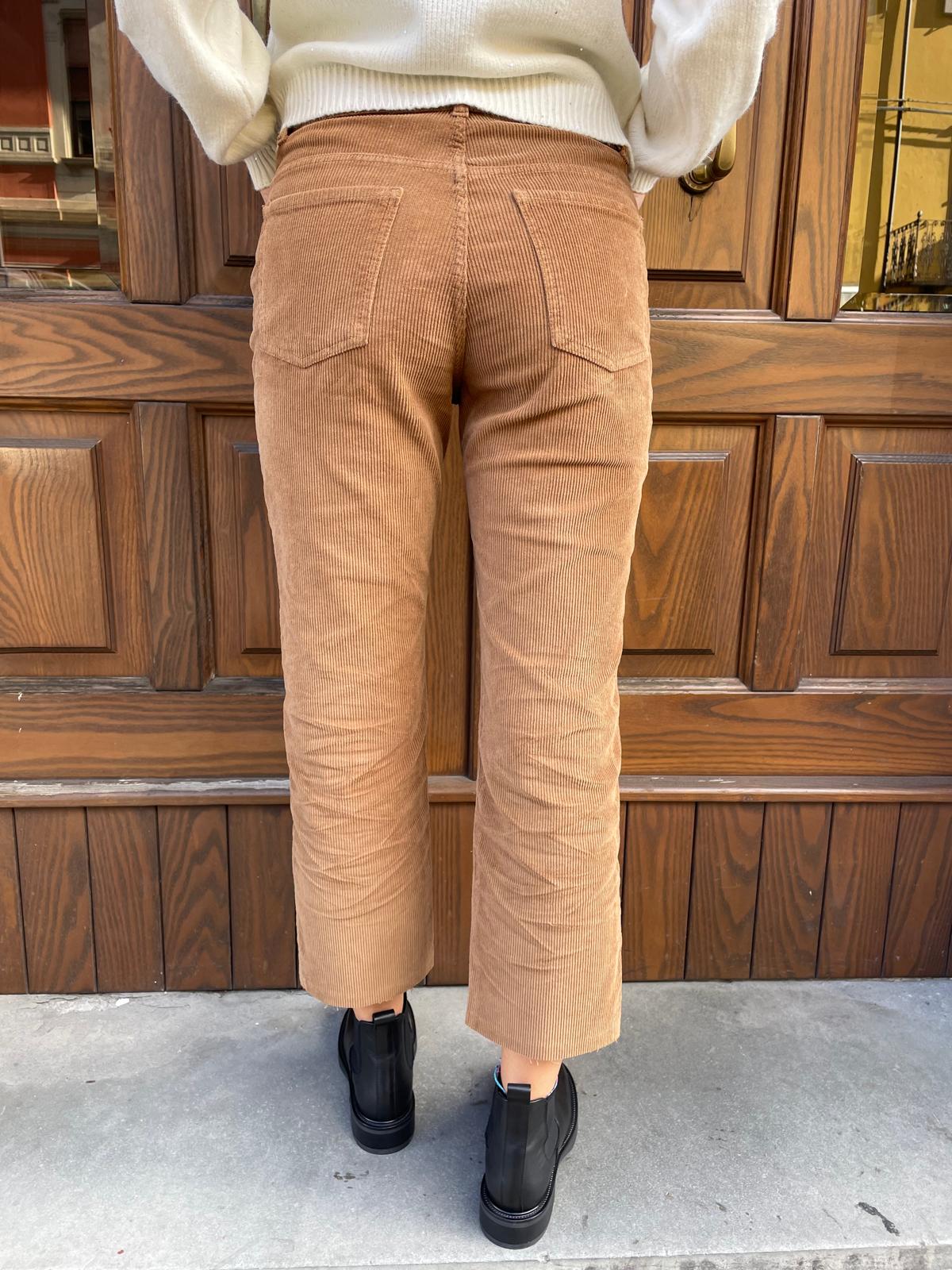 Pantalone velluto cammello